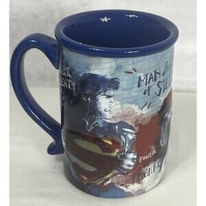 Six Flags Superman Mug Man of Steel Tea Coffee Mug DC Comics